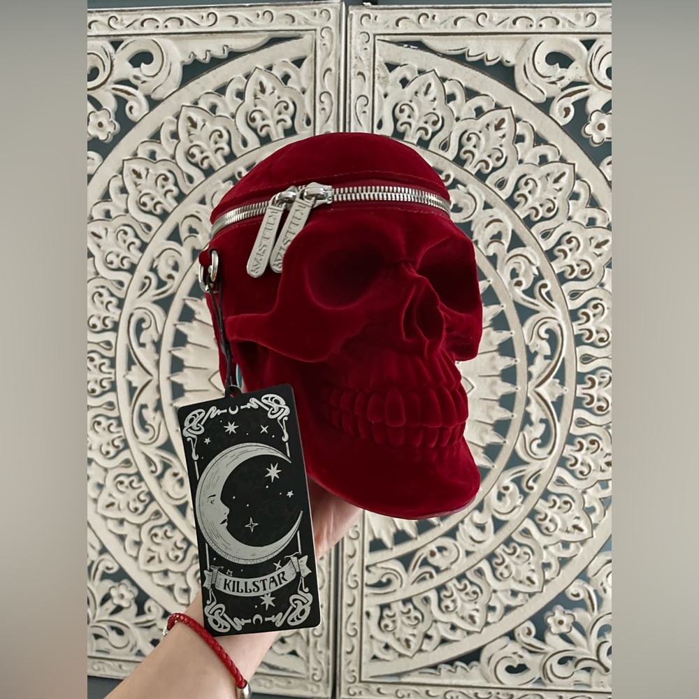 NWT Killstar “Grave Digger” Red Velvet Purse